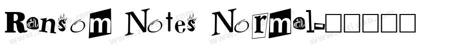 Ransom Notes Normal字体转换